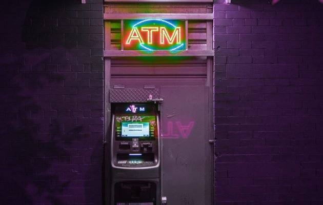 ATM lit up - targeted at night for ATM Jackpotting
